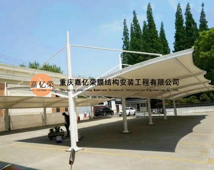 膜结构停车棚怎么防止积水