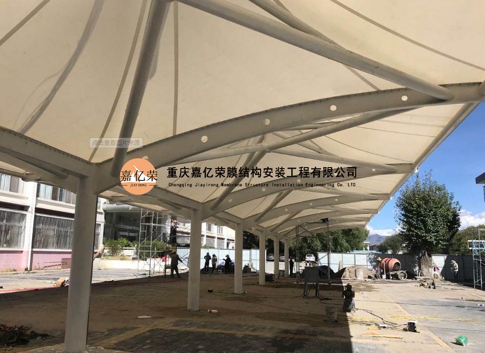 膜结构充电桩的框架确定